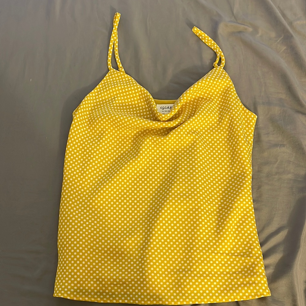Drop scoop neck blouse